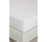 Bianca '200 Thread Count Cotton Percale' 32cm Depth Sheet in Grey | Size: King Fitted Bianca Grey King Fitted