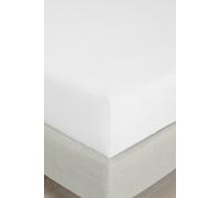 Bianca Fine Linens Bedroom 200 Thread Count Cotton Percale King Fitted Sheet 32cm Depth White
