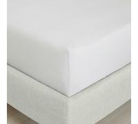 Bianca 200 Thread Count Cotton Percale Extra Deep Fitted Sheet - Grey - Double