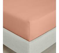 Bianca 200 Thread Count Cotton Percale Extra Deep Fitted Sheet - Orange - Single