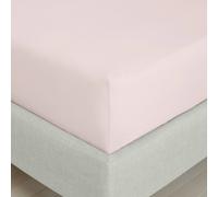 Bianca 200 Thread Count Cotton Percale Extra Deep Fitted Sheet - Pink - Single