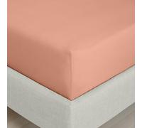 Bianca 200 Thread Count Cotton Percale Extra Deep Super King Fitted Sheet Clay