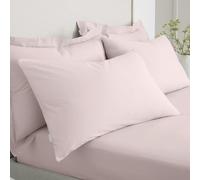 Bianca 200 Thread Count Cotton Percale Standard Pillowcase Pair Blush