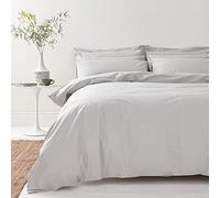 Bianca 200 Thread Count Organic Cotton Single Duvet Set Silver