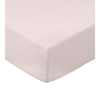 Bianca Fine Linens Bedroom 200 Thread Count Cotton Percale Super King Fitted Sheet 32cm Depth Blush Pink