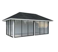 Bianca 202/502 (6x3m | 16.6m2) Large Glass Garden Room With Sliding Doors (Double Glazing Available)