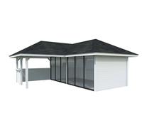Bianca 222/522 (6x6m | 24.9m2) Glass Garden Room With Sliding Doors (Double Glazing Available)