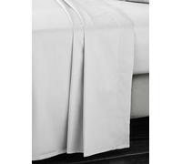 Bianca 400 Thread Count Cotton Sateen Single Flat Sheet Dove Grey