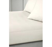 Bianca 400 Thread Count Cotton Sateen Double Flat Sheet Oyster