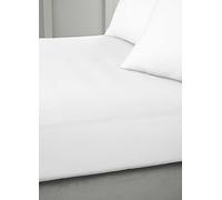 Bianca 400 Thread Count Cotton Sateen Single Fitted Sheet White