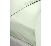 Bianca 400 Thread Count Cotton Sateen Super King Fitted Sheet Green