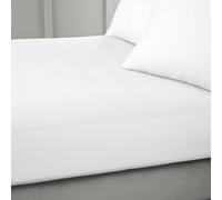 Bianca 400 Thread Count Cotton Sateen Double Fitted Sheet White