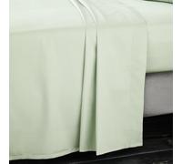 Bianca 400 Thread Count Cotton Sateen Double Flat Sheet Green