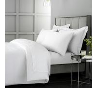 Bianca 400 Thread Count Cotton Sateen Single Duvet Set White