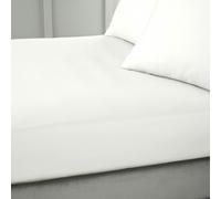 Bianca 400 Thread Count Cotton Sateen Super King Fitted Sheet Ivory