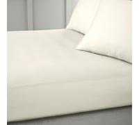 Bianca 400 Thread Count Cotton Sateen Double Fitted Sheet Oyster