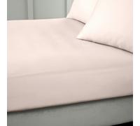 Bianca 400 Thread Count Cotton Sateen Fitted Sheet - Pink - Super King