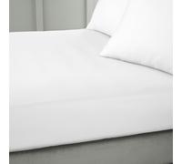 Bianca 400 Thread Count Cotton Sateen Fitted Sheet - White - Single