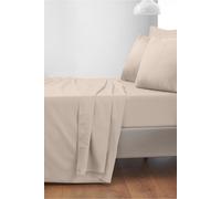 Bianca 400 Thread Count Cotton Sateen Double Flat Sheet Oyster