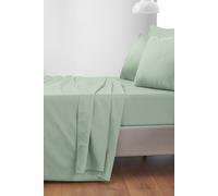 Bianca 400TC Cotton Sateen Fitted Or Flat Sheet Or Pillowcases Green