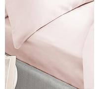 Bianca 400 Thread Count Cotton Sateen King Fitted Sheet Blush Pink