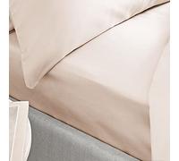 Bianca 400 Thread Count Cotton Sateen King Fitted Sheet Oyster