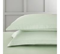 Bianca 400 Thread Count Cotton Sateen Oxford Pillowcase Pair Green