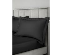 Bianca '400 Thread Count Cotton Sateen' Oxford Pillowcase Pair in Black Bianca Black
