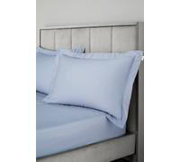 Bianca 400 Thread Count Cotton Sateen Oxford Pillowcase Pair Blue