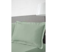 Bianca 400Tc Cotton Sateen Oxford Pillowcase Pair Green