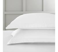 Bianca 400 Thread Count Cotton Sateen Oxford Pillowcase Pair White