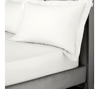 Bianca 400 Thread Count Cotton Sateen Single Fitted Sheet Ivory