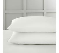 Bianca 400 Thread Count Cotton Sateen Standard Pillowcase Pair Ivory