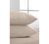 Bianca '400 Thread Count Cotton Sateen' Standard Pillowcases in Beige | Size: Standard Pillow Case Bianca Beige Standard Pillow Case