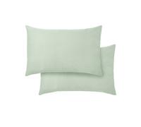Bianca 400TC Cotton Sateen Fitted Or Flat Sheet Or Pillowcases Green