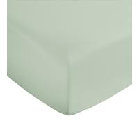 Bianca 400TC Cotton Sateen Fitted Or Flat Sheet Or Pillowcases Green