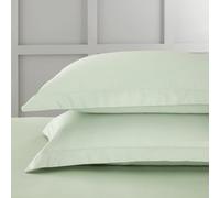 Bianca 400Tc Cotton Sateen Oxford Pillowcase Pair Green