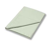 Bianca 400Tc Cotton Sateen Super King Flat Sheet Green