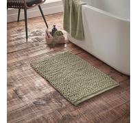 Bianca Aspen Bobble Bath Mat - Sage - Bath Mat 50 x 80 cm