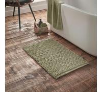 Bianca Aspen Bobble Bath Mat - Sage - Bath Mat 50 x 80 cm