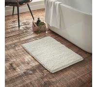 Bianca Aspen Bobble Bath Mat - White - Bath Mat 50 x 80 cm