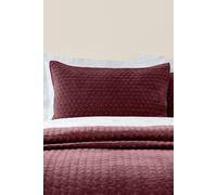 Bianca 'Attica Velvet' Embroidered Pillow sham Pair in Burgundy | Size: Standard Pillow Case Bianca Burgundy Standard Pillow Case