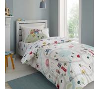 Bianca Bedding Transport Cotton Duvet Cover Set With Pillowcases White