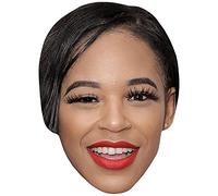 Bianca Belair (Smile) Celebrity Mask, Flat Card Face, Fancy Dress Mask