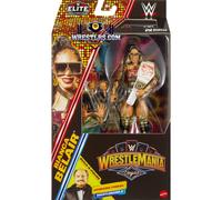 WWE Mattel Elite Collection Action Figure & Accessories, Premium Live Event Bianca Belair Set, Wrestlemania with Howard Finkel Build-A-Figure Parts