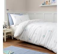 Bianca Brushed Balloons Reversible Cotton Single Duvet Cover Set with Pillowcase White