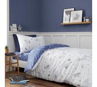 Bianca Starlight Animals Brushed Cotton Duvet Cover and Pillowcase Set White