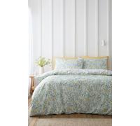 Bianca 'Ditsy Floral' 200 Thread Count Cotton Reversible Duvet Cover Set in Green | Size: King Bianca Green King