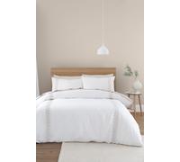 Bianca 'Embroidery Leaf ' 180 Thread Count Cotton Duvet Cover Set in Natural | Size: Super King Bianca Natural Super King