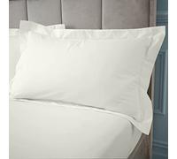 Bianca Fine Linens 180 Thread Count Egyptian Cotton Oxford 50x75cm + border Pillow case with envelope closure Cream